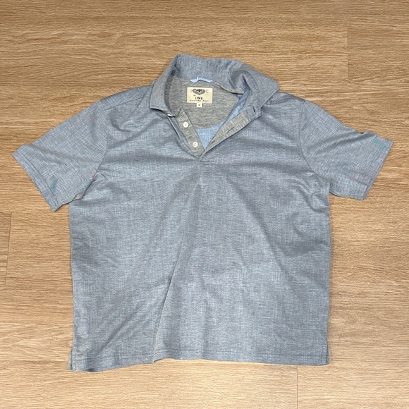 Richard Chai Heather Gray Polo Shirt - Picture 1 of 3